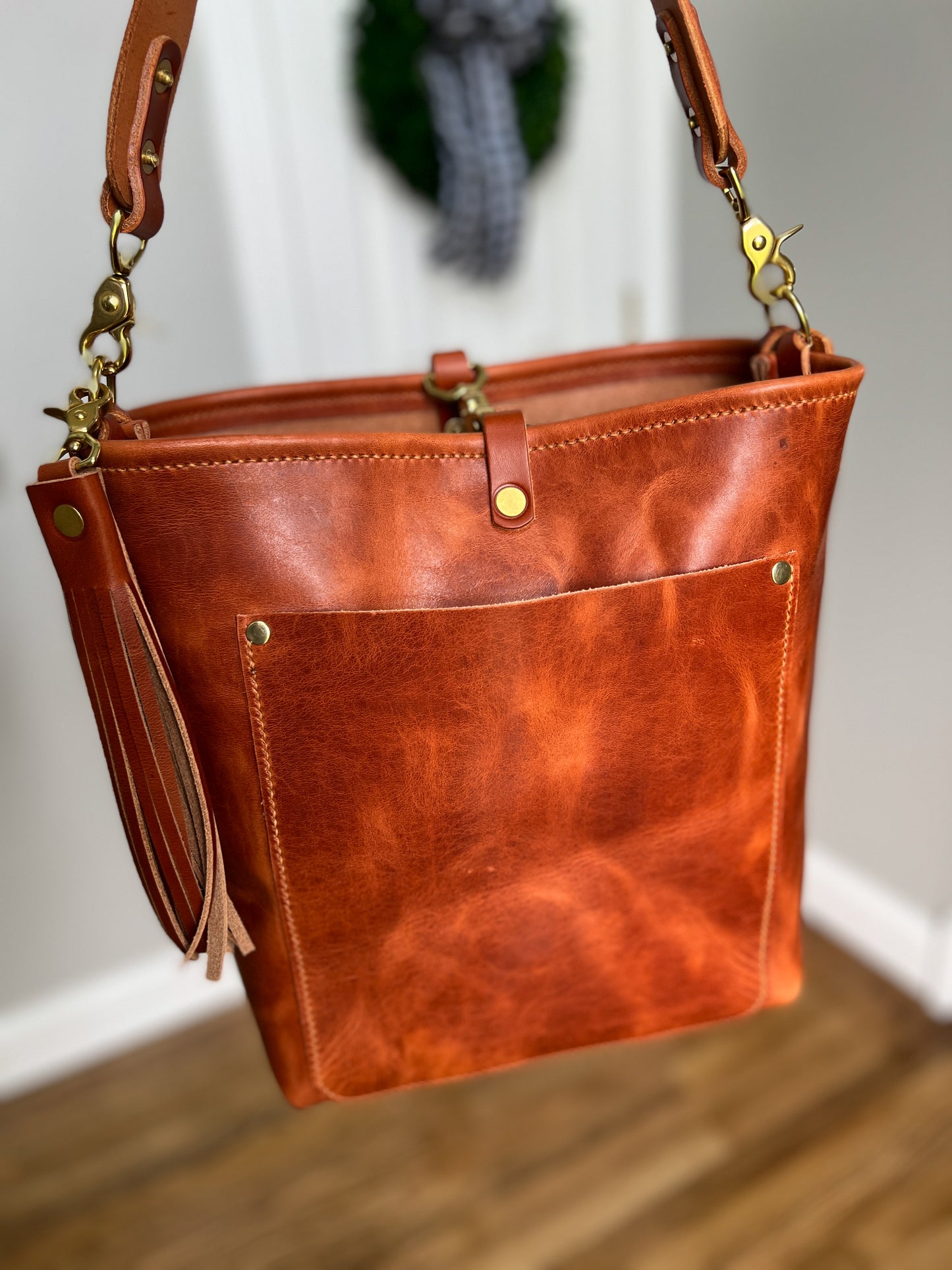 Bennett Bucket in Horween English Tan Derby