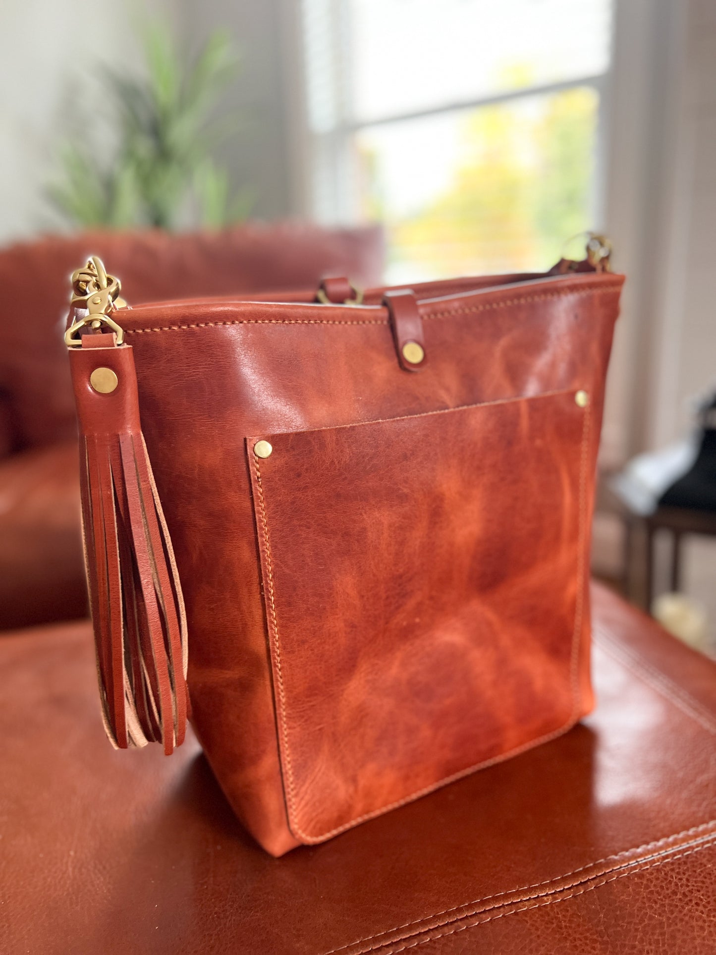 Bennett Bucket in Horween English Tan Derby
