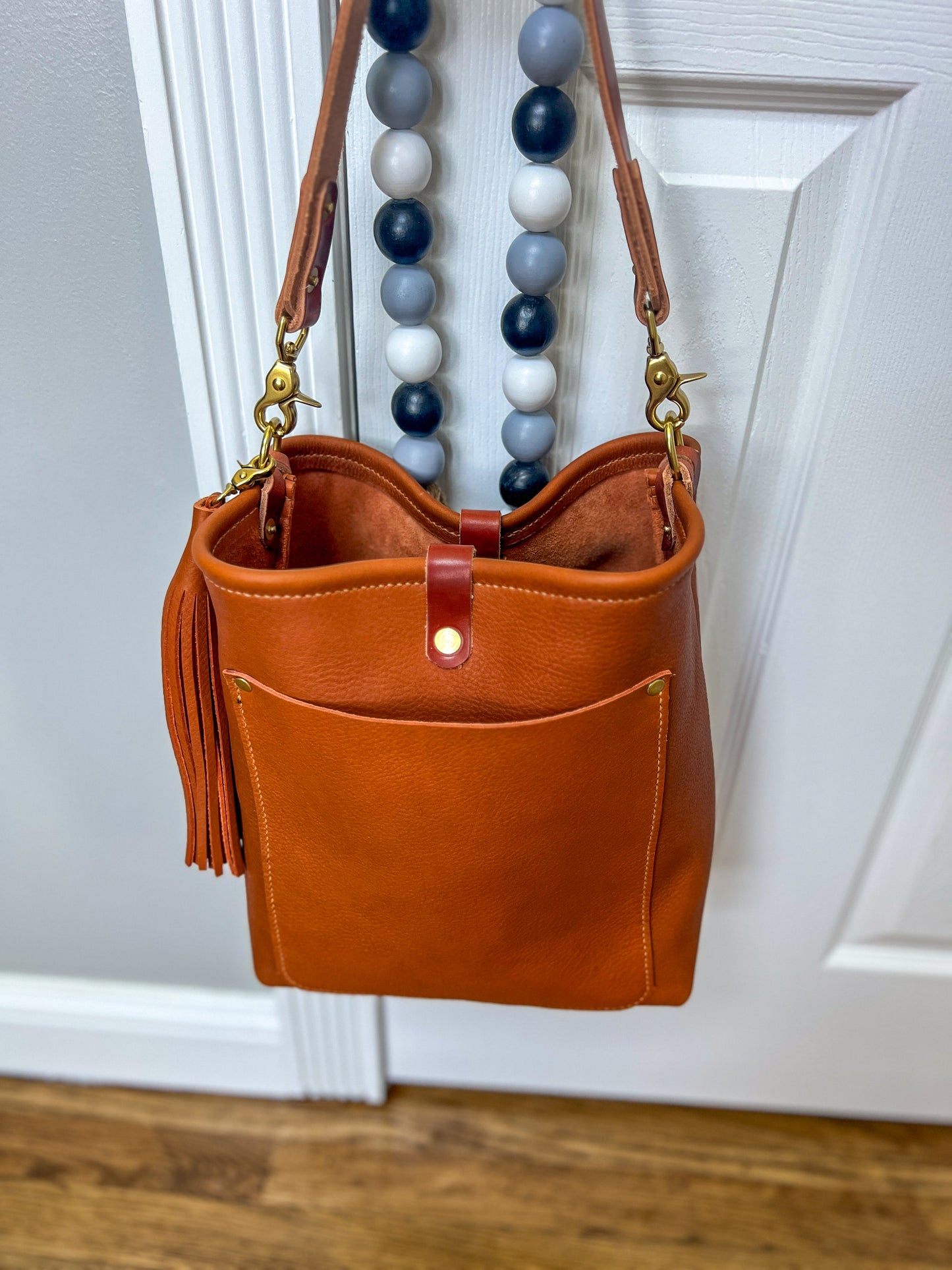 Bennett Bucket in Full Grain Cypress Leather