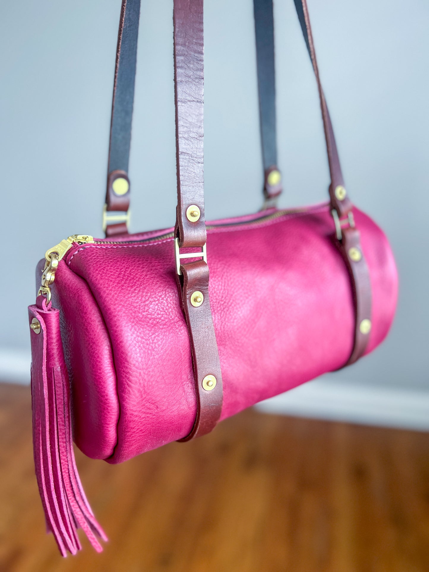Bren Barrel in Vachetta Lilac