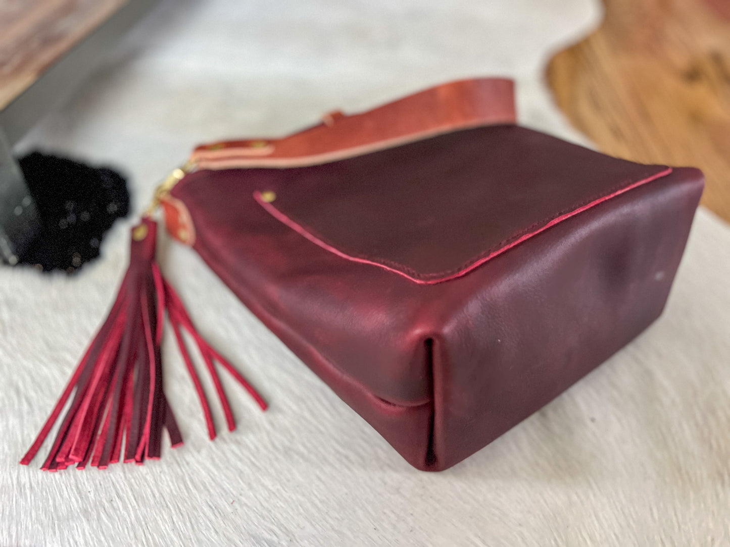 Bennett Bucket in Purple Kodiak