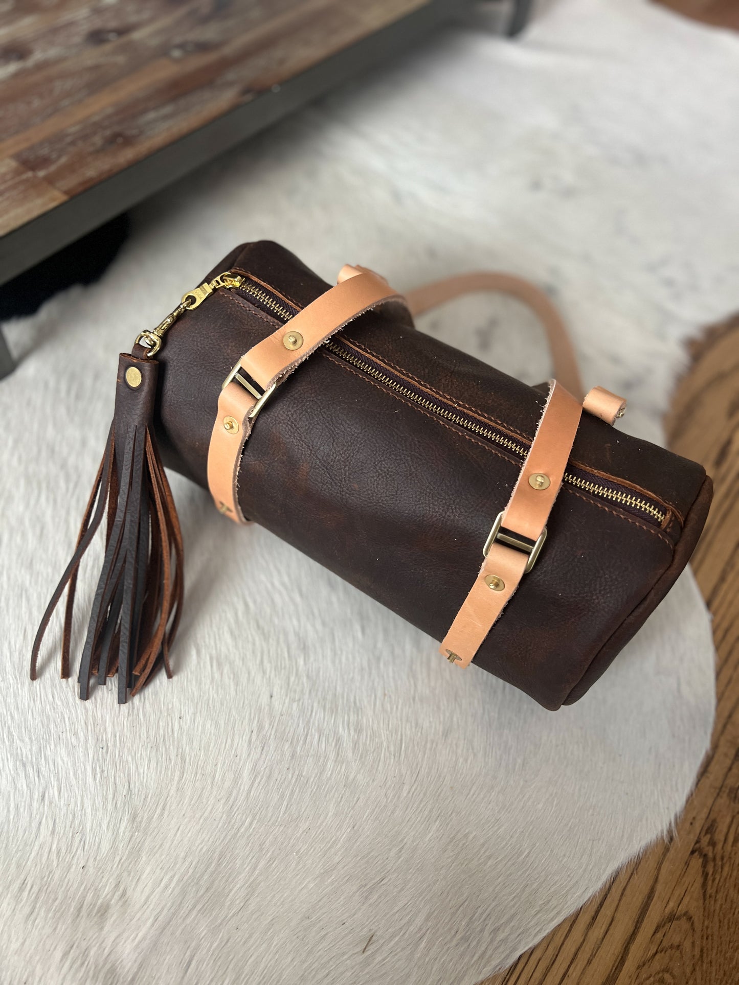 Bren Barrel in Kodiak Full Grain Leather