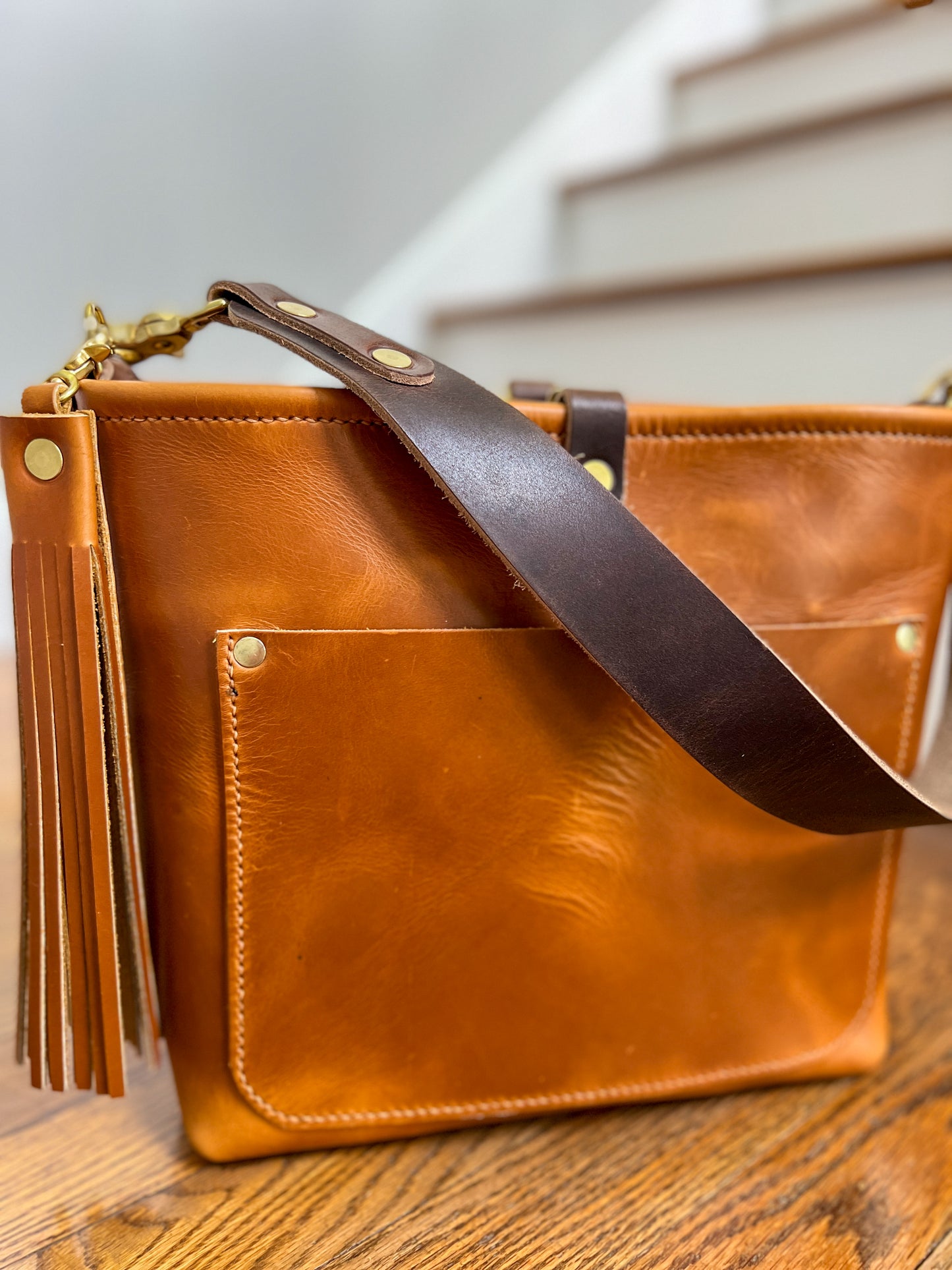 Bennett “shorty” Bucket in Horween Butterscotch