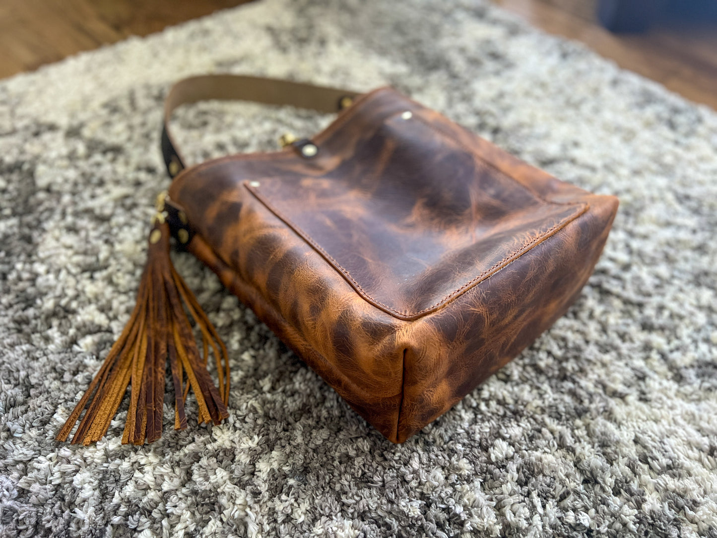 Bennett Bucket Full Grain Old Tobacco