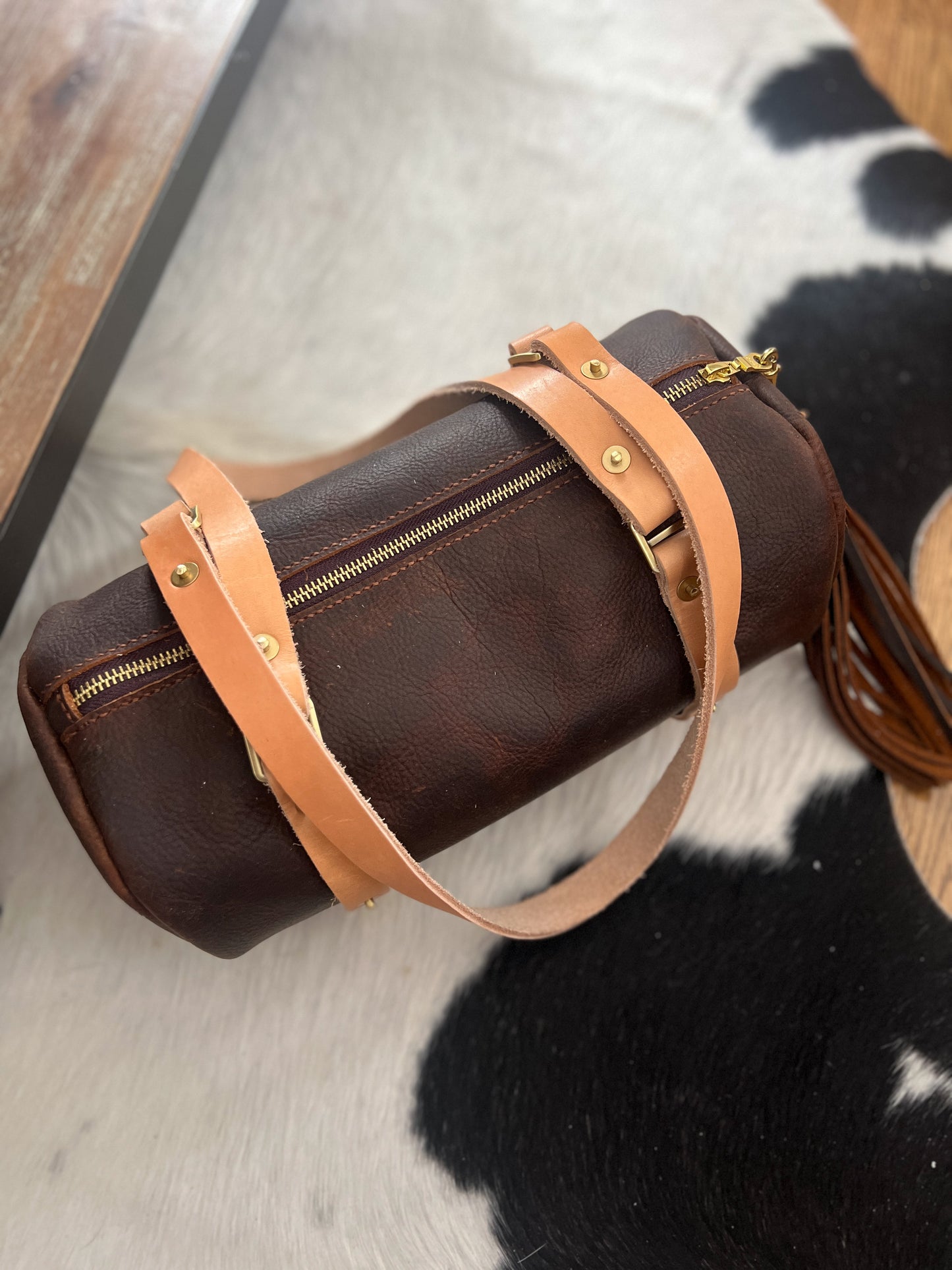 Bren Barrel in Kodiak Full Grain Leather