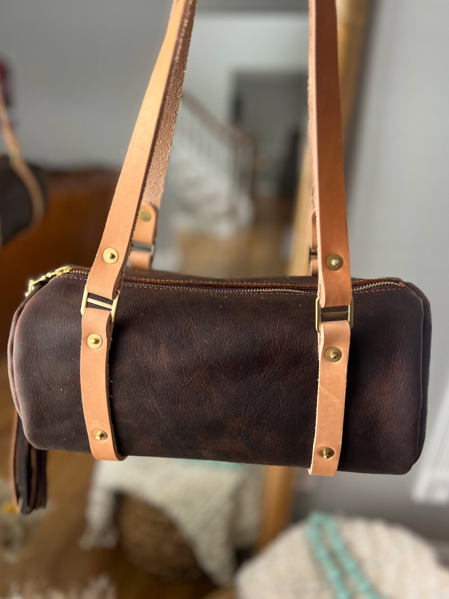 Bren Barrel in Kodiak Full Grain Leather