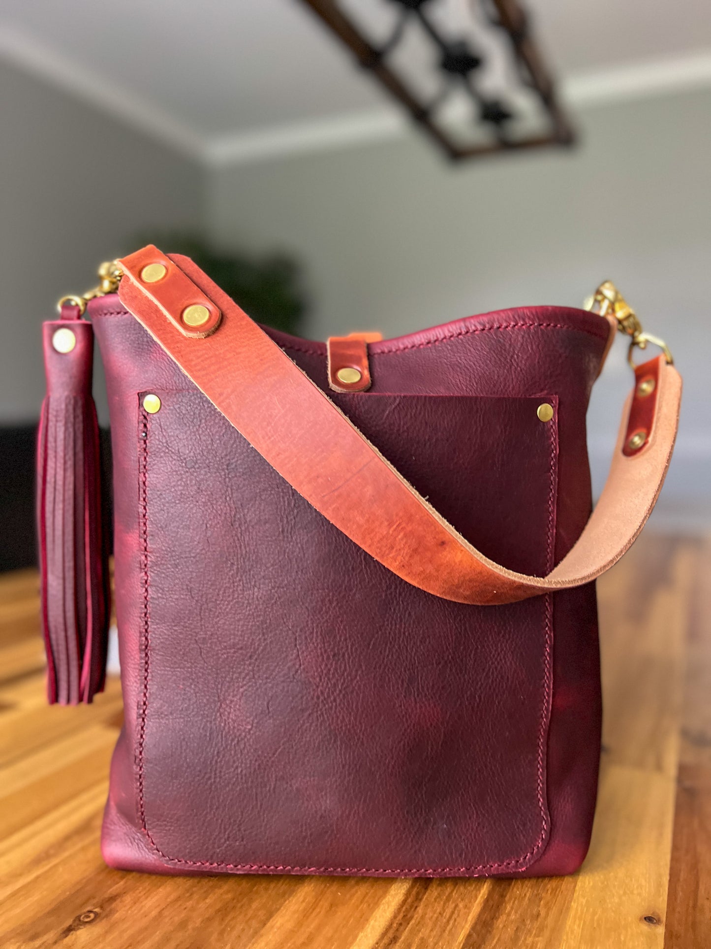 Bennett Bucket in Purple Kodiak
