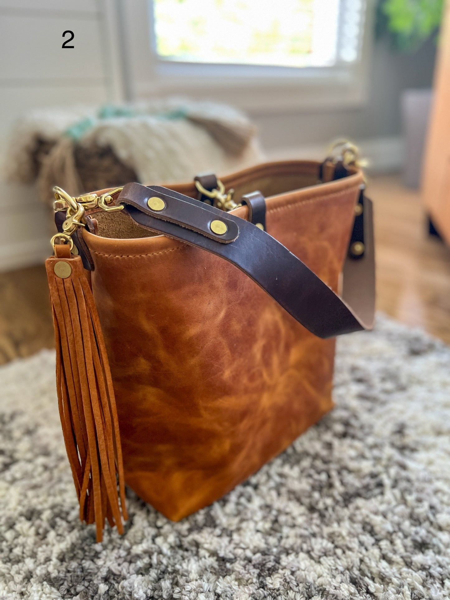 #2 Hobo Bucket in Full Grain Sedona Leather