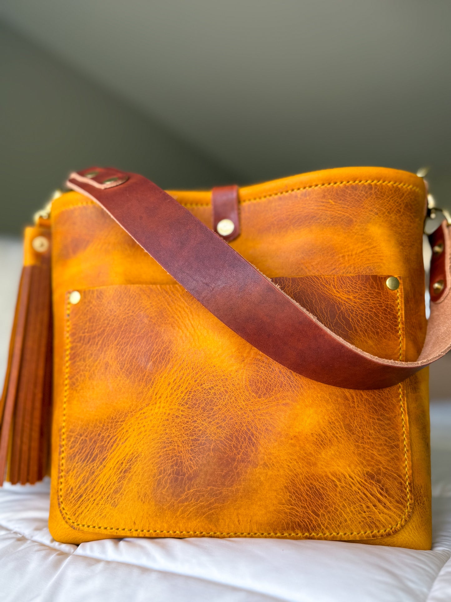 Bennett “shorty” Bucket in Yellowstone Italian Vegetable Tan