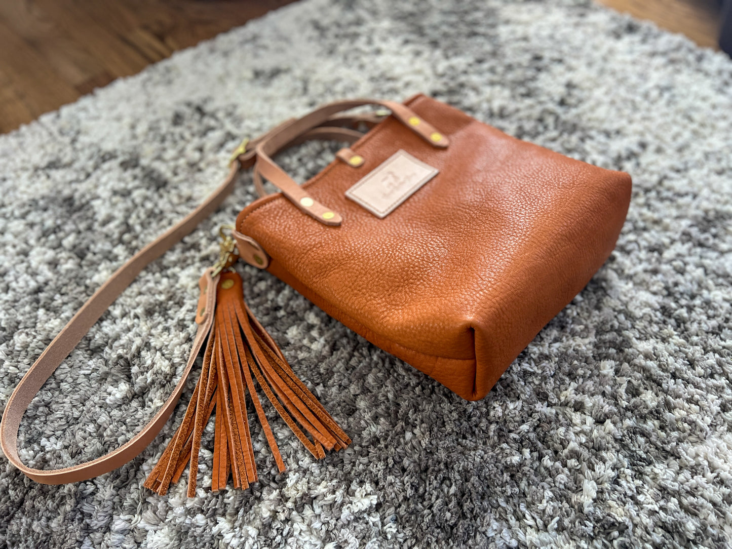 Bennett Petite Bucket in Hermann Oak Heritage 1881 Veg Tan Leather