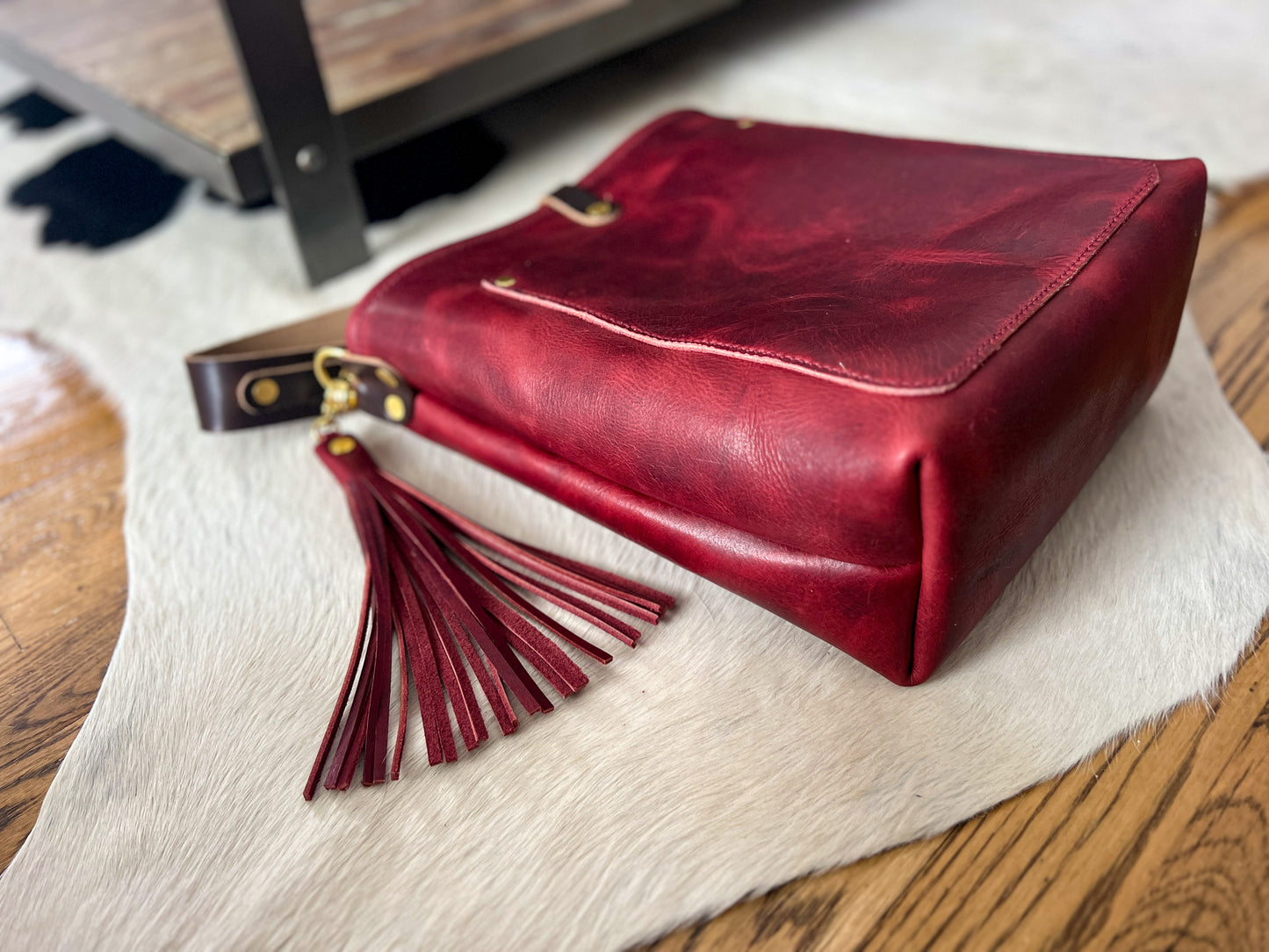 Bennett Bucket in Russet Horween Derby Leather