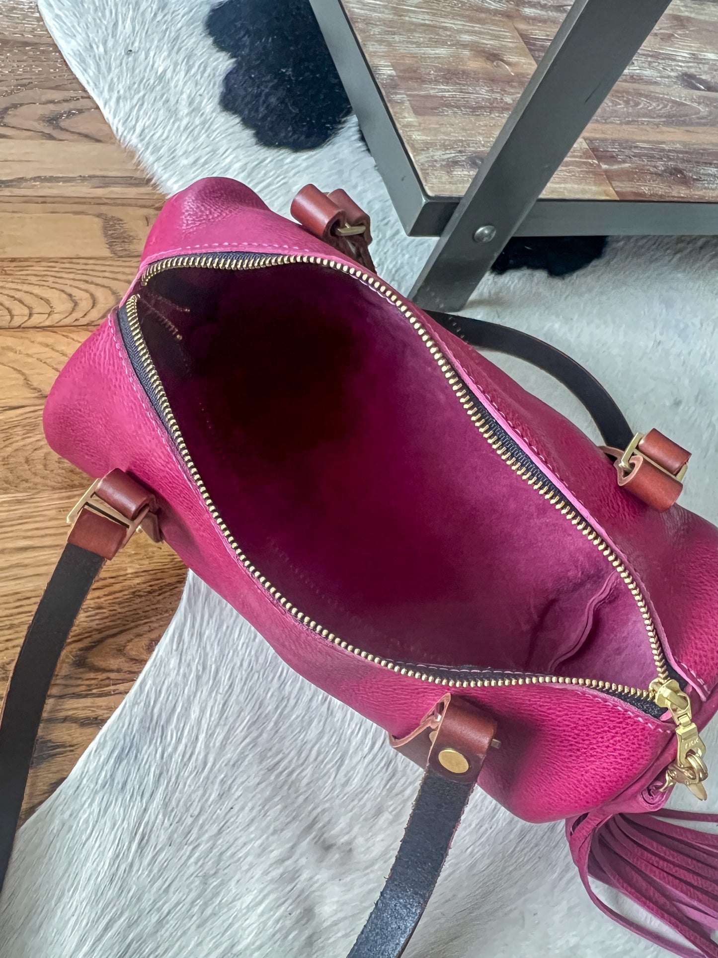 Bren Barrel in Vachetta Lilac