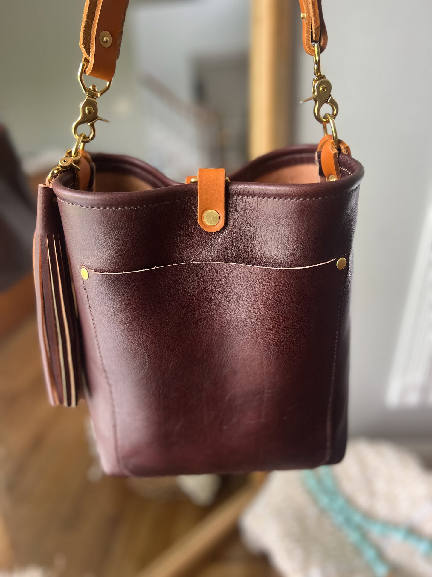 Bennett Bucket in Luxe Horween