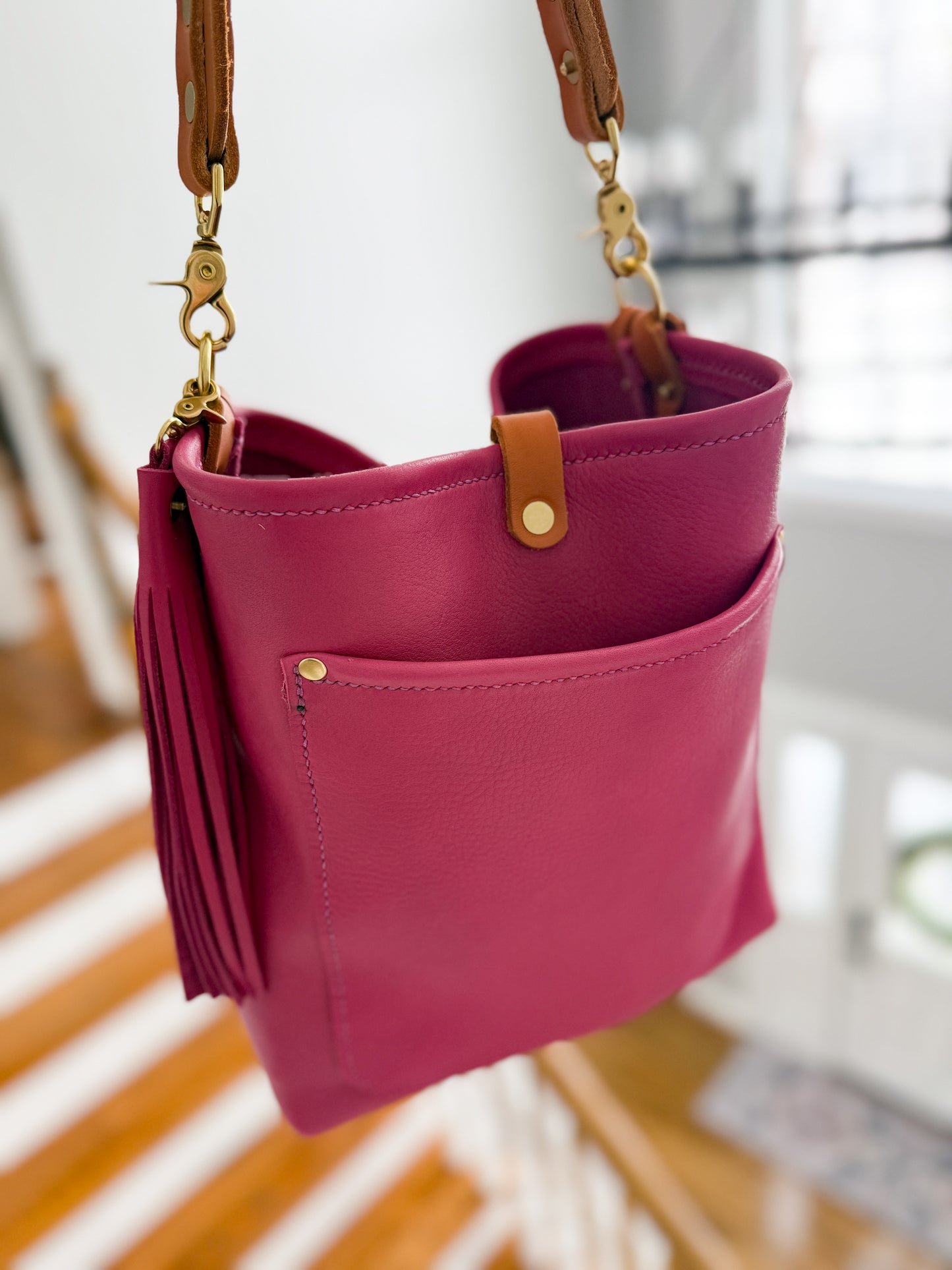 Bennett Bucket in Horween Dearborn Lilla