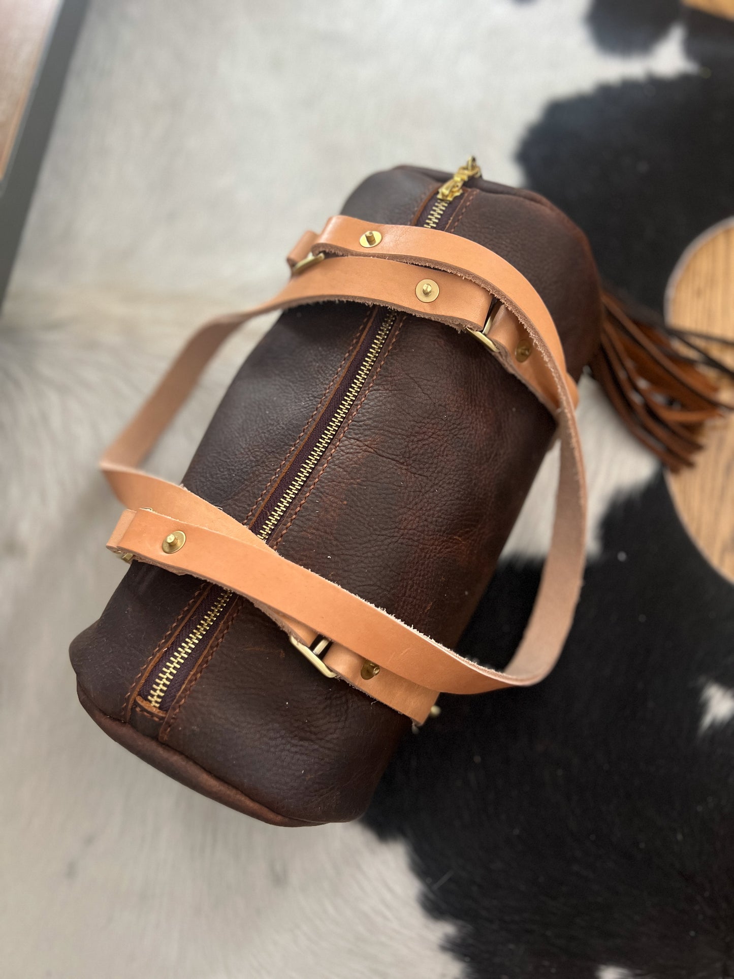 Bren Barrel in Kodiak Full Grain Leather