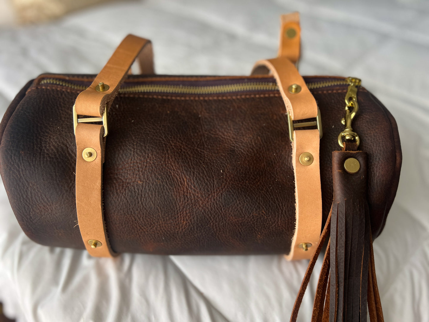 Bren Barrel in Kodiak Full Grain Leather