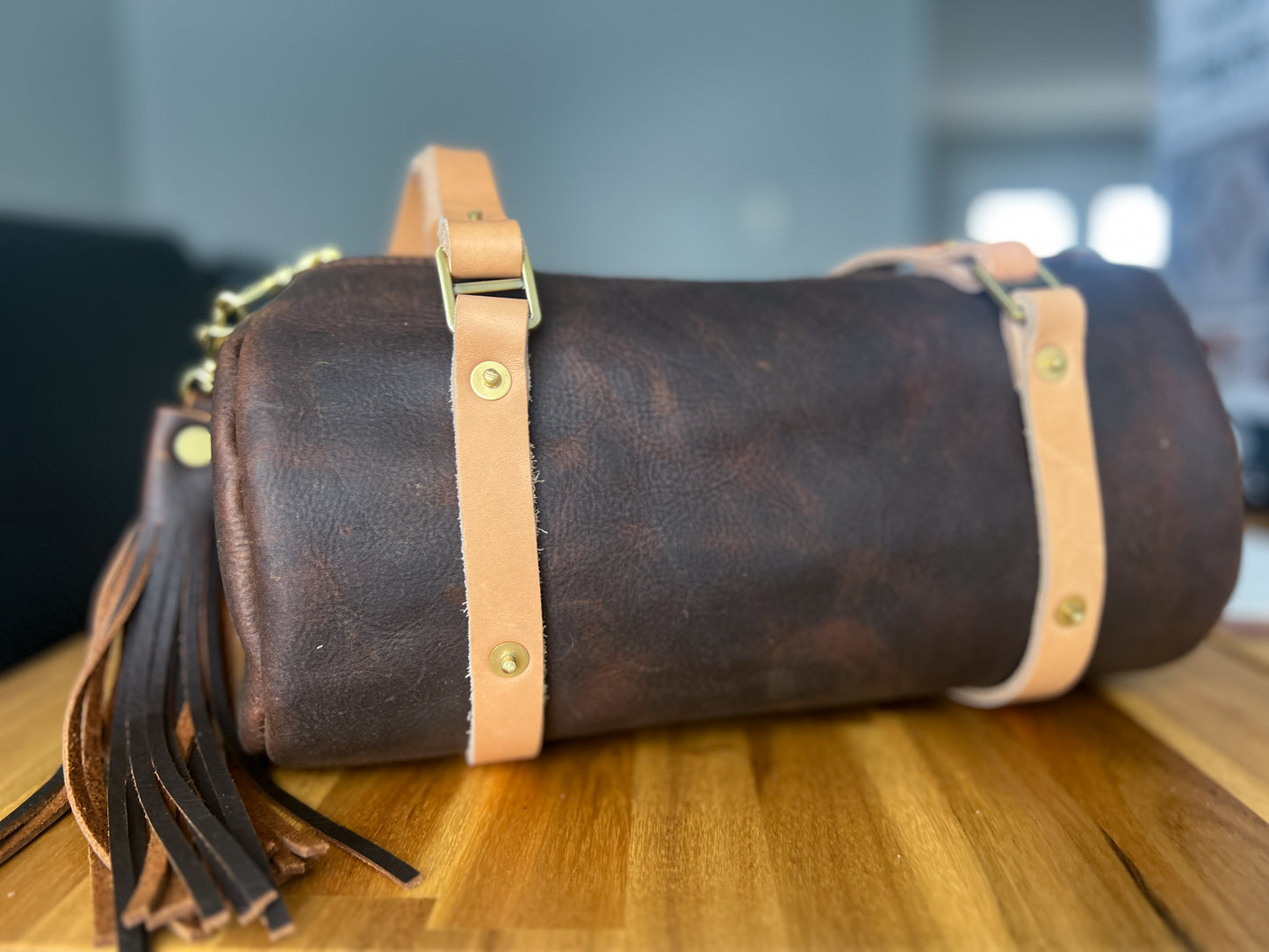 Bren Barrel in Kodiak Full Grain Leather