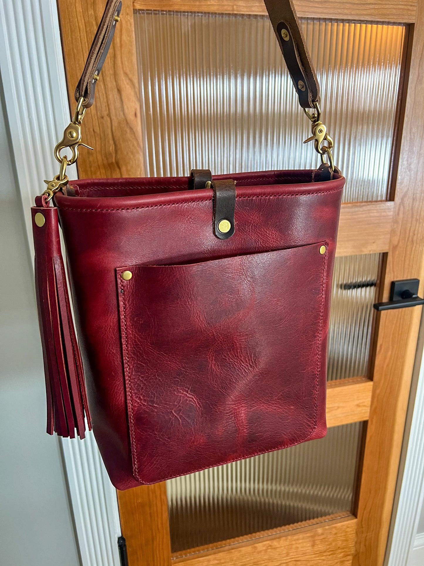 Bennett Bucket in Russet Horween Derby Leather
