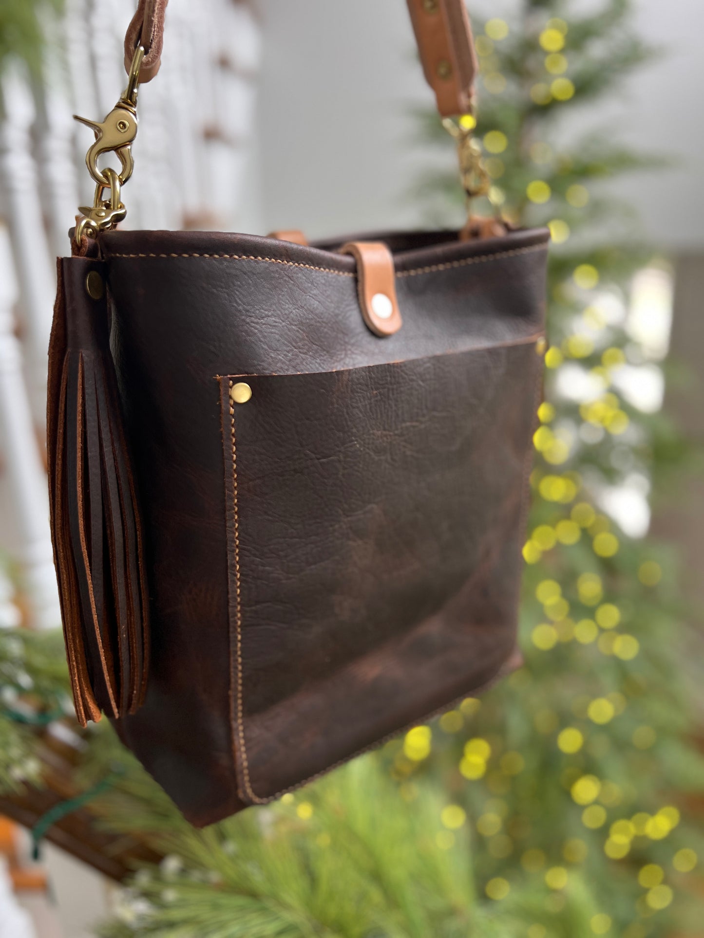 Bennett Bucket in Brown Kodiak