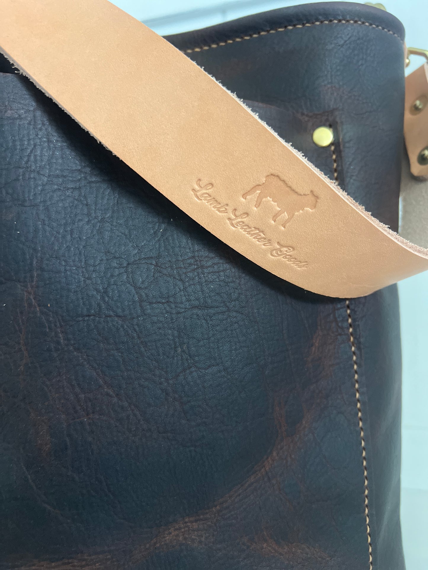 Bennett Bucket in Brown Kodiak