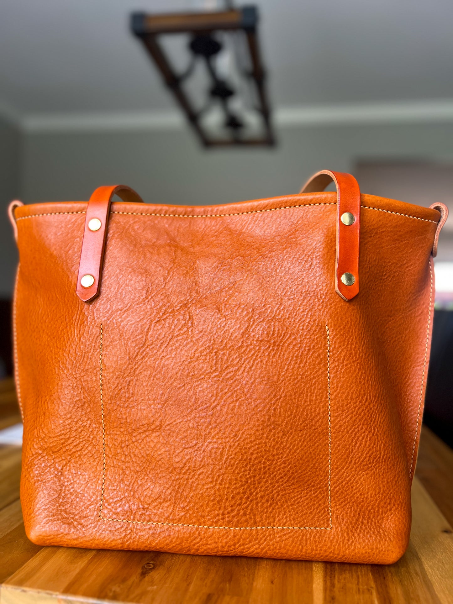 Carryall Tote in Ginger Vachetta