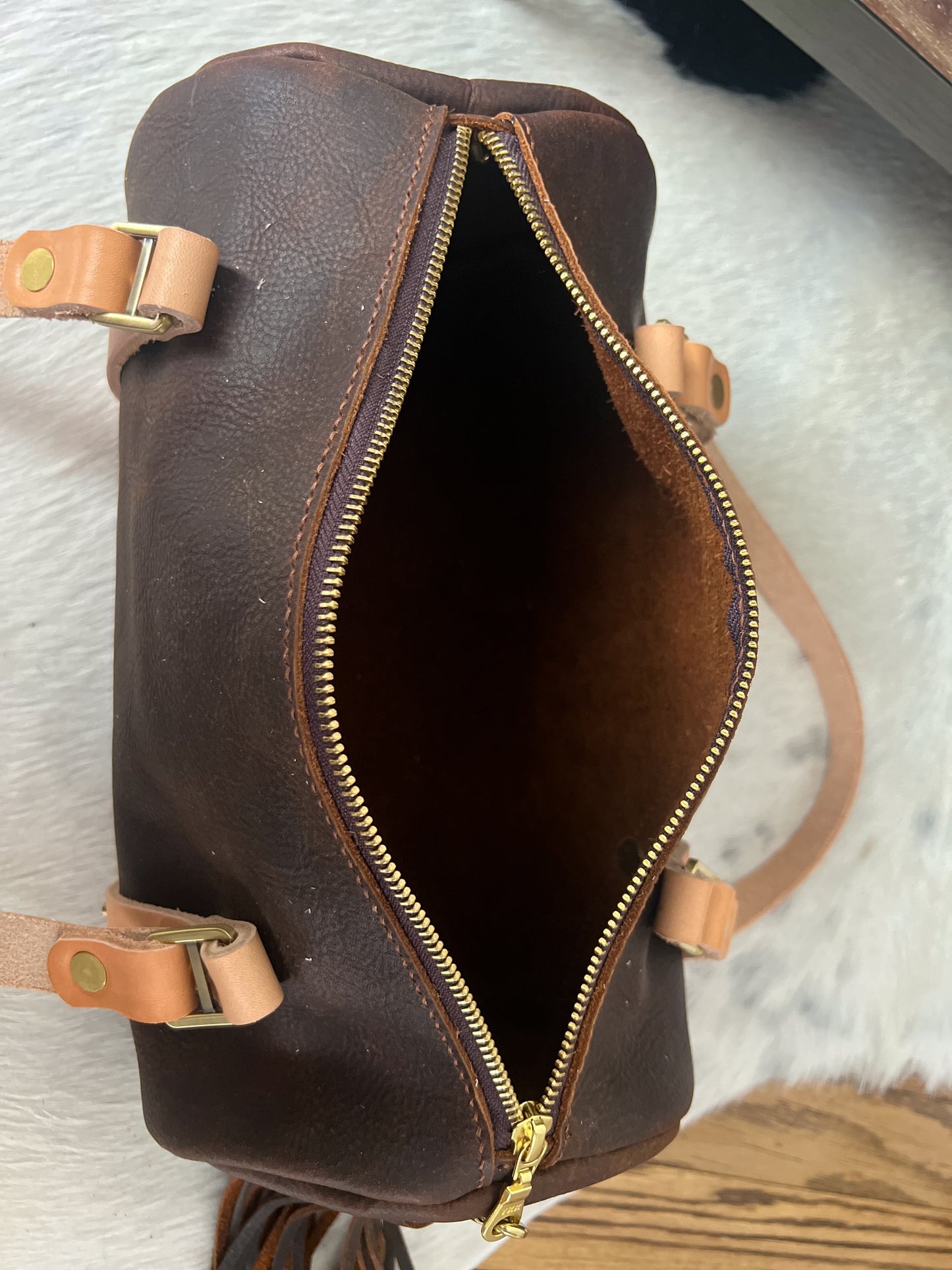 Bren Barrel in Kodiak Full Grain Leather