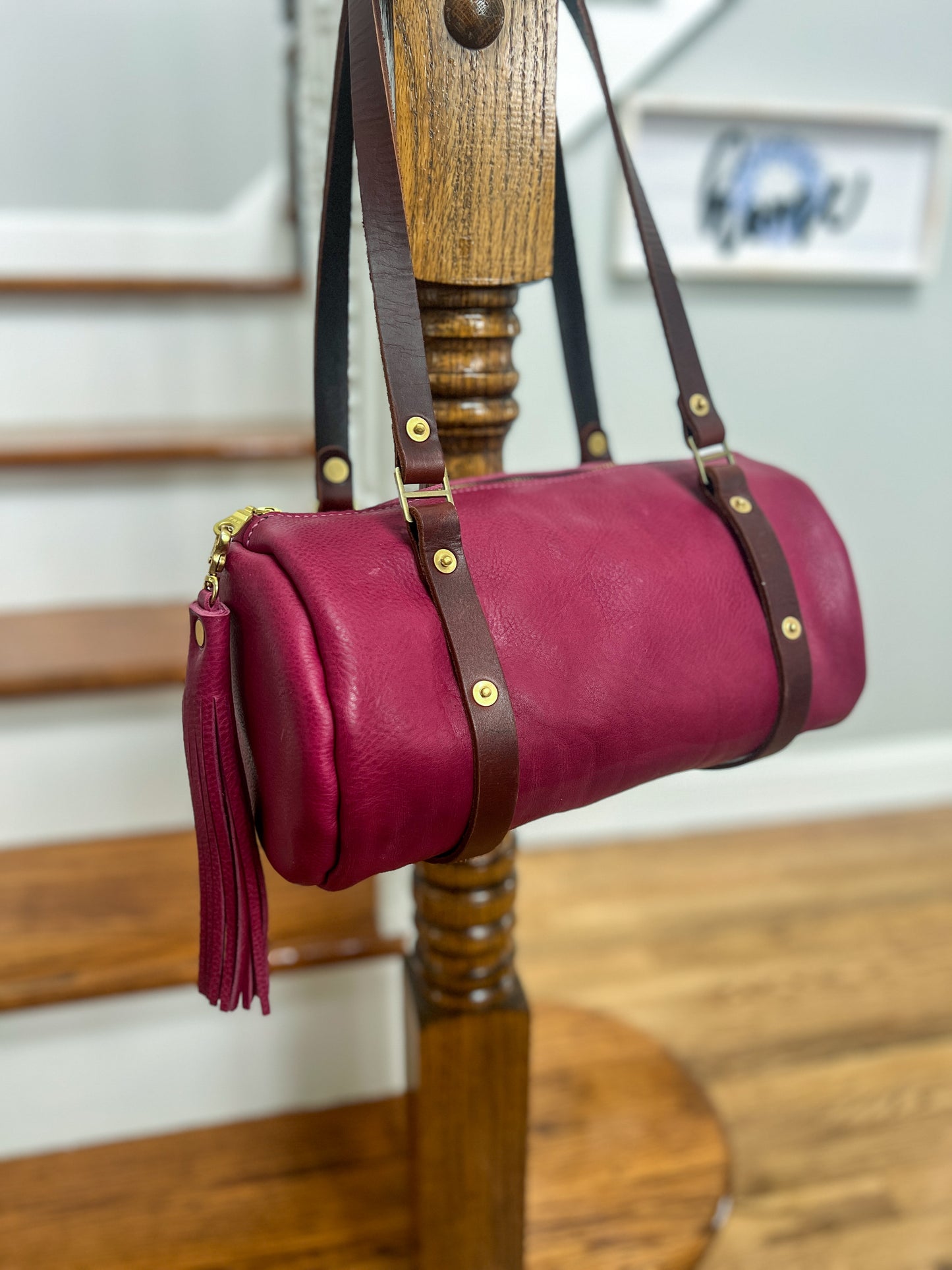 Bren Barrel in Vachetta Lilac