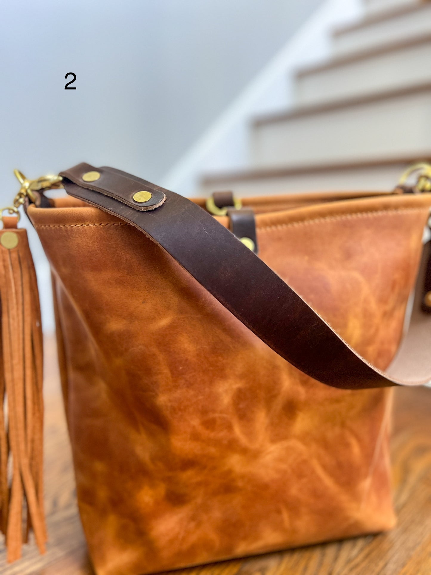 #2 Hobo Bucket in Full Grain Sedona Leather