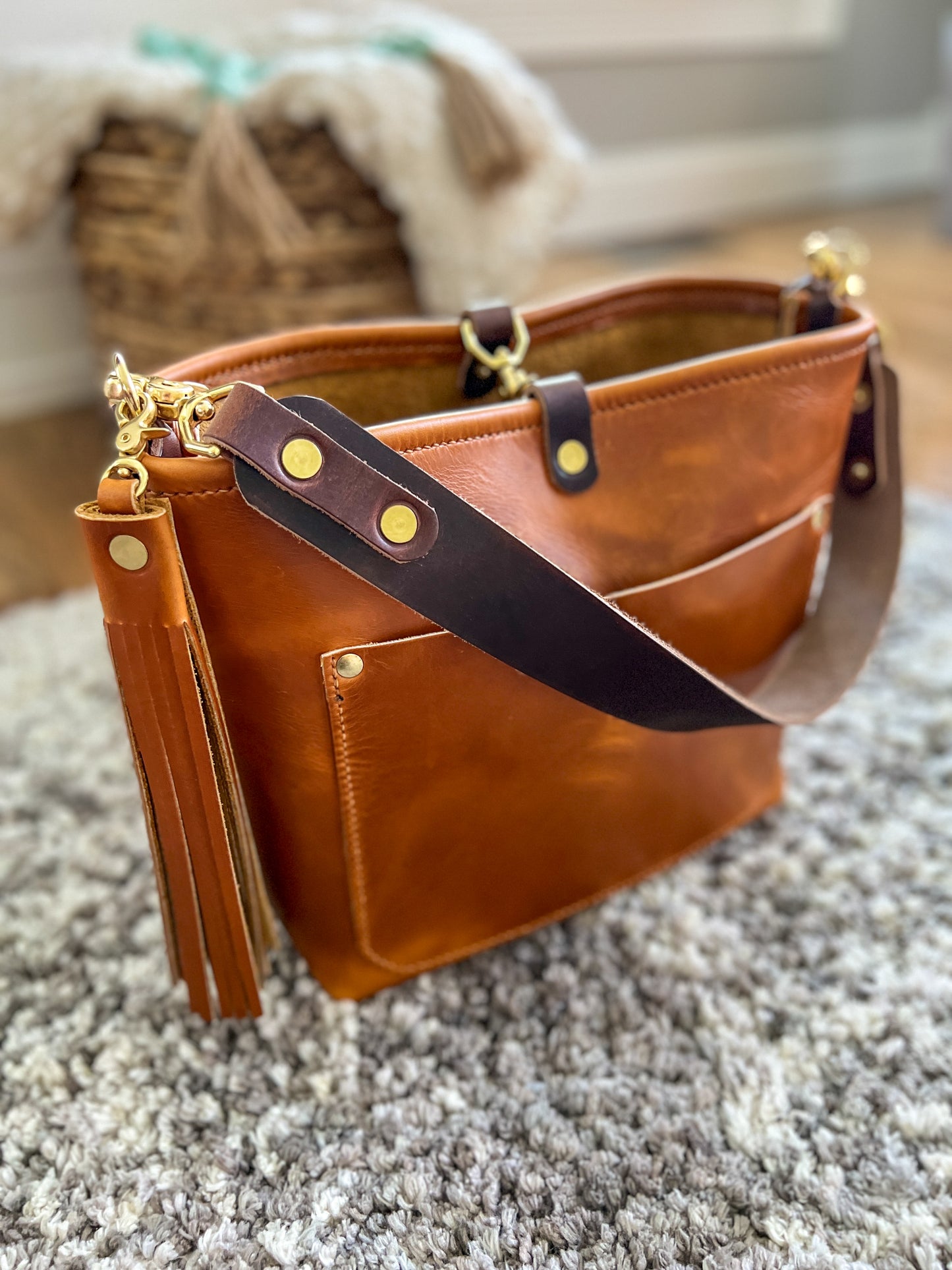 Bennett “shorty” Bucket in Horween Butterscotch