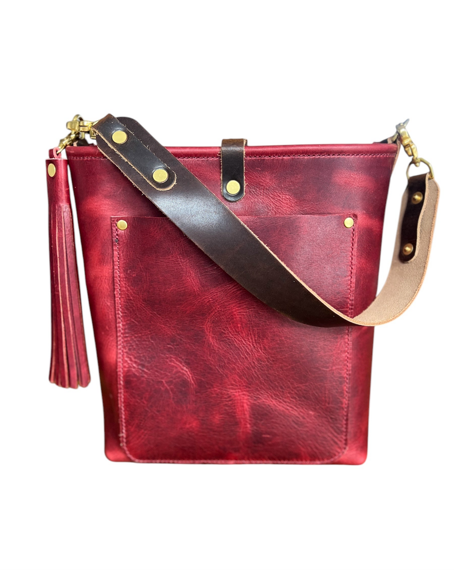 Bennett Bucket in Russet Horween Derby Leather