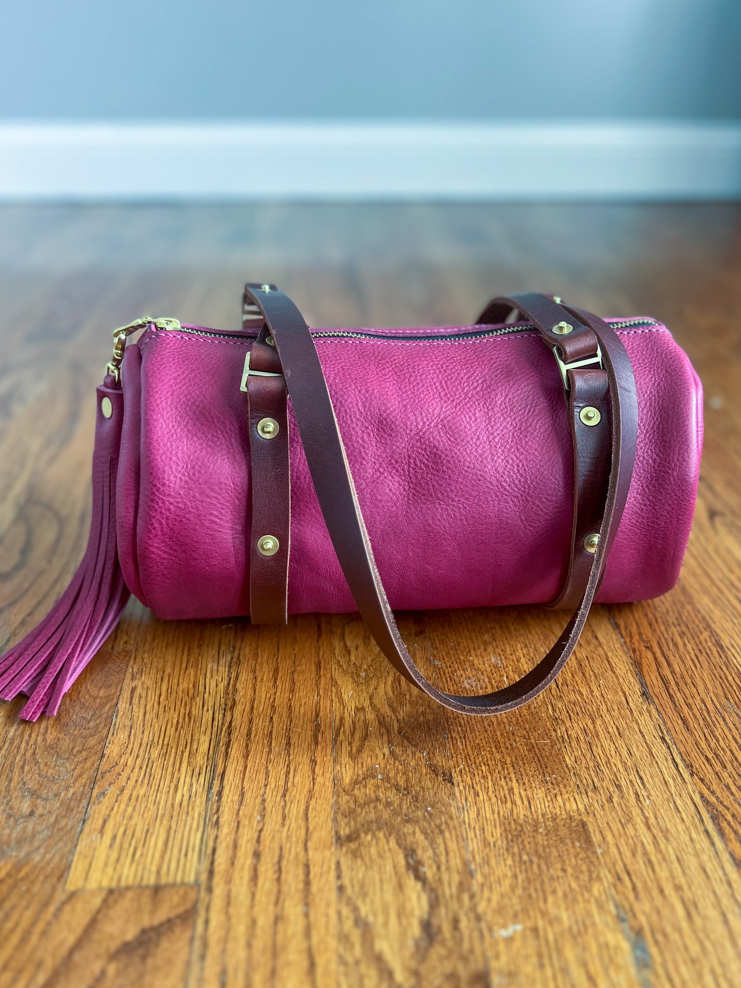 Bren Barrel in Vachetta Lilac