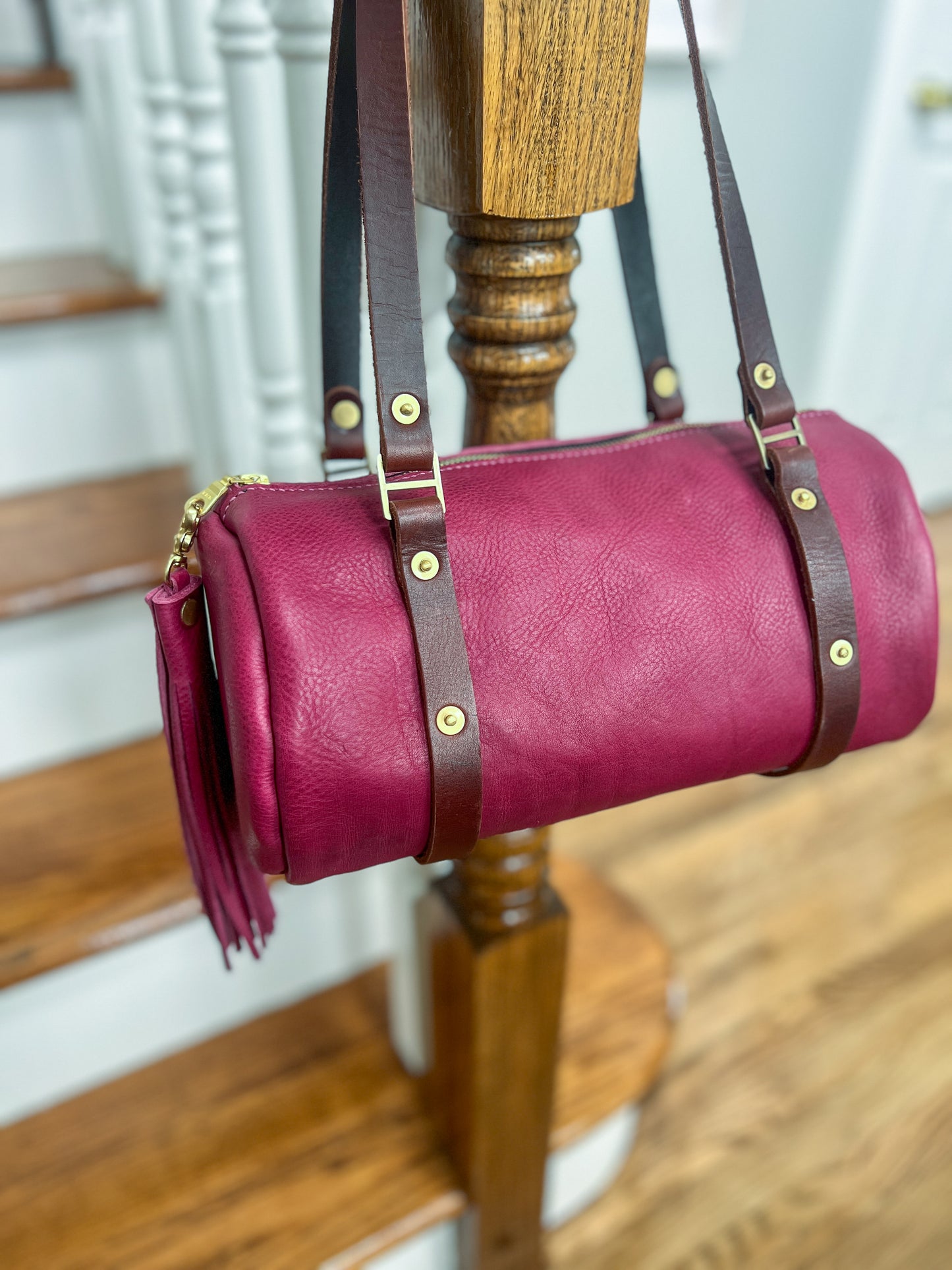 Bren Barrel in Vachetta Lilac