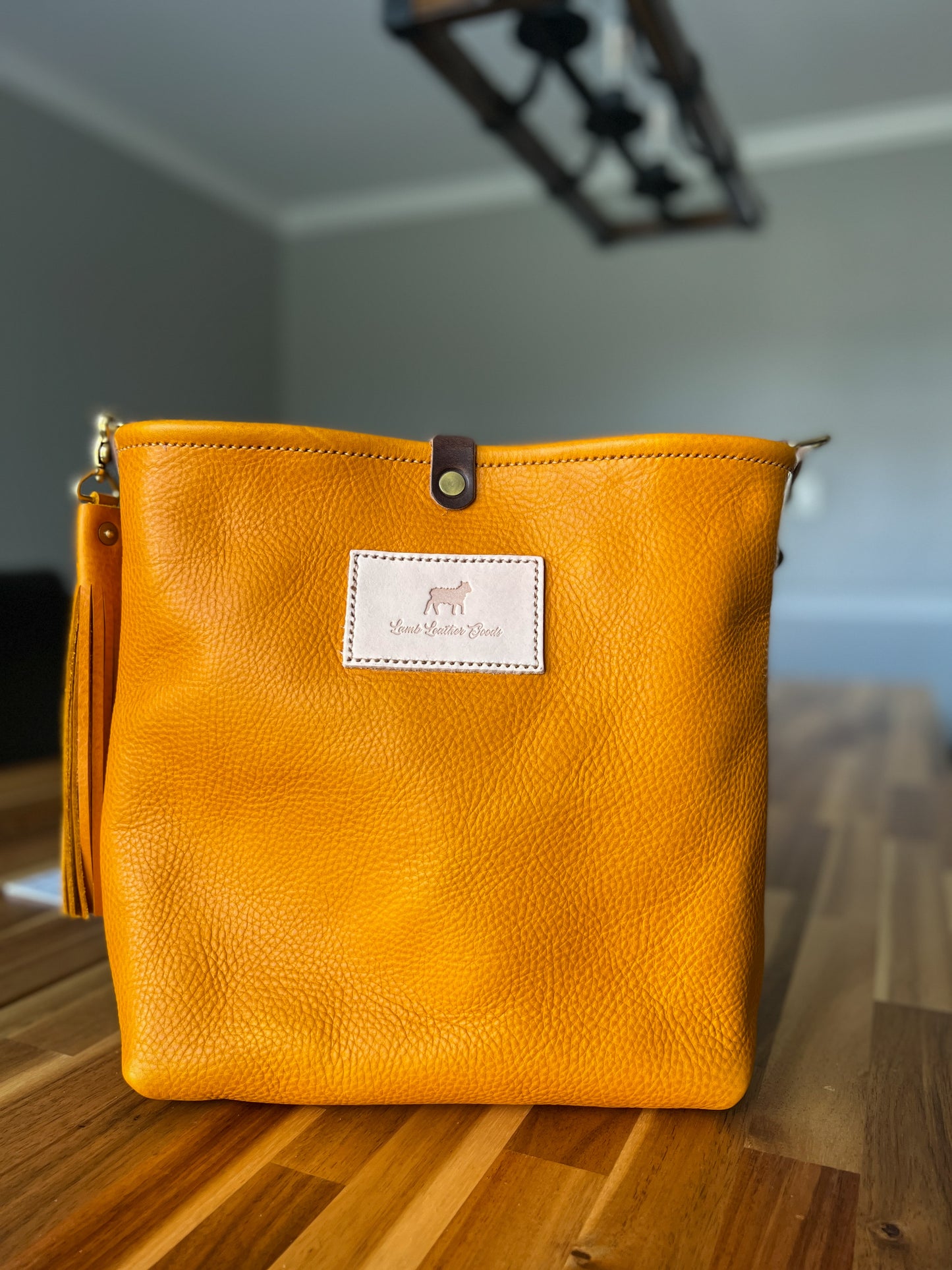 Hobo Bucket in Italian Vachetta Mustard
