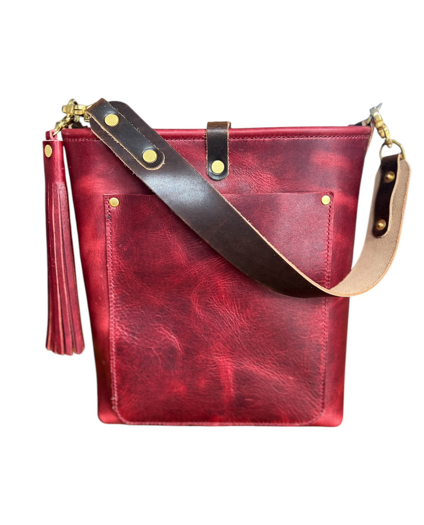 Bennett Bucket in Russet Horween Derby Leather