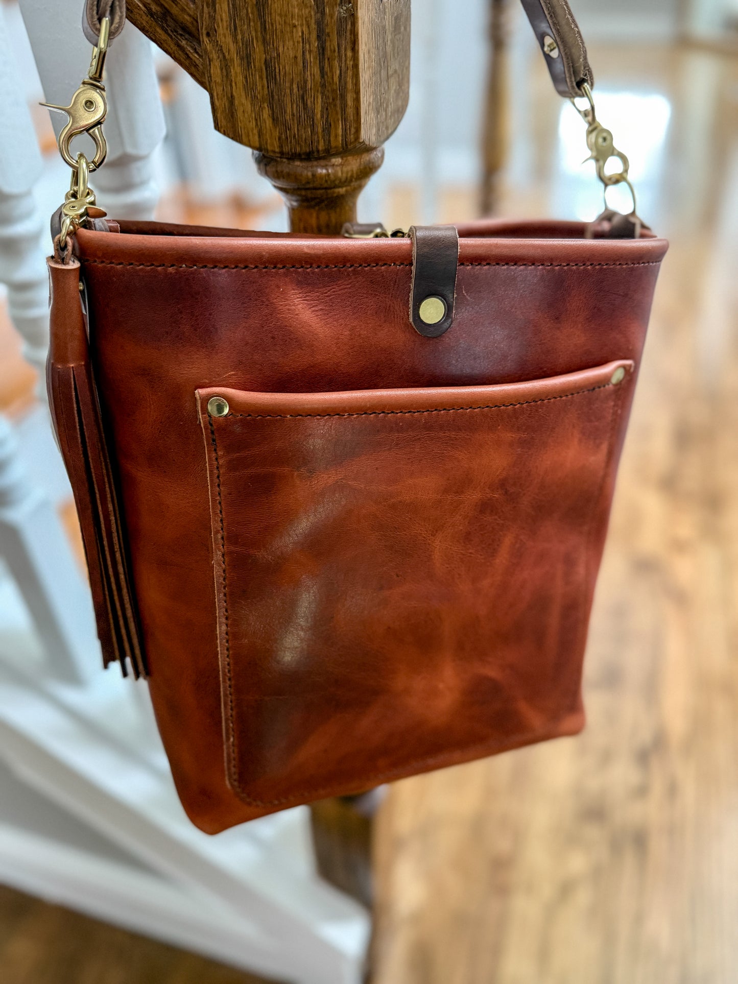Bennett Bucket in Horween English Tan Derby
