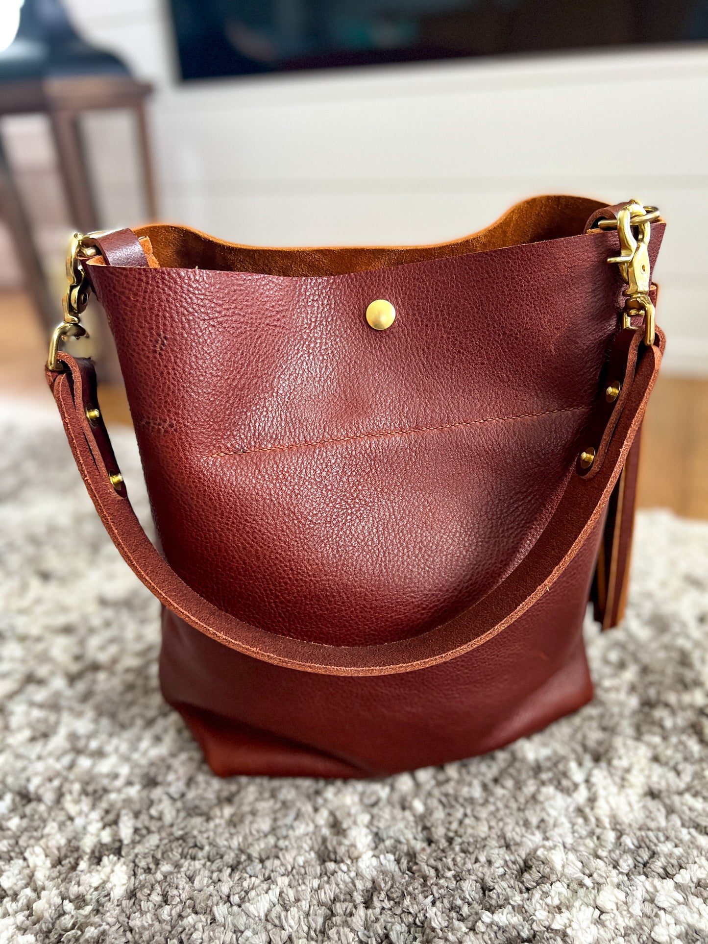 Bennett Bucket in Cognac