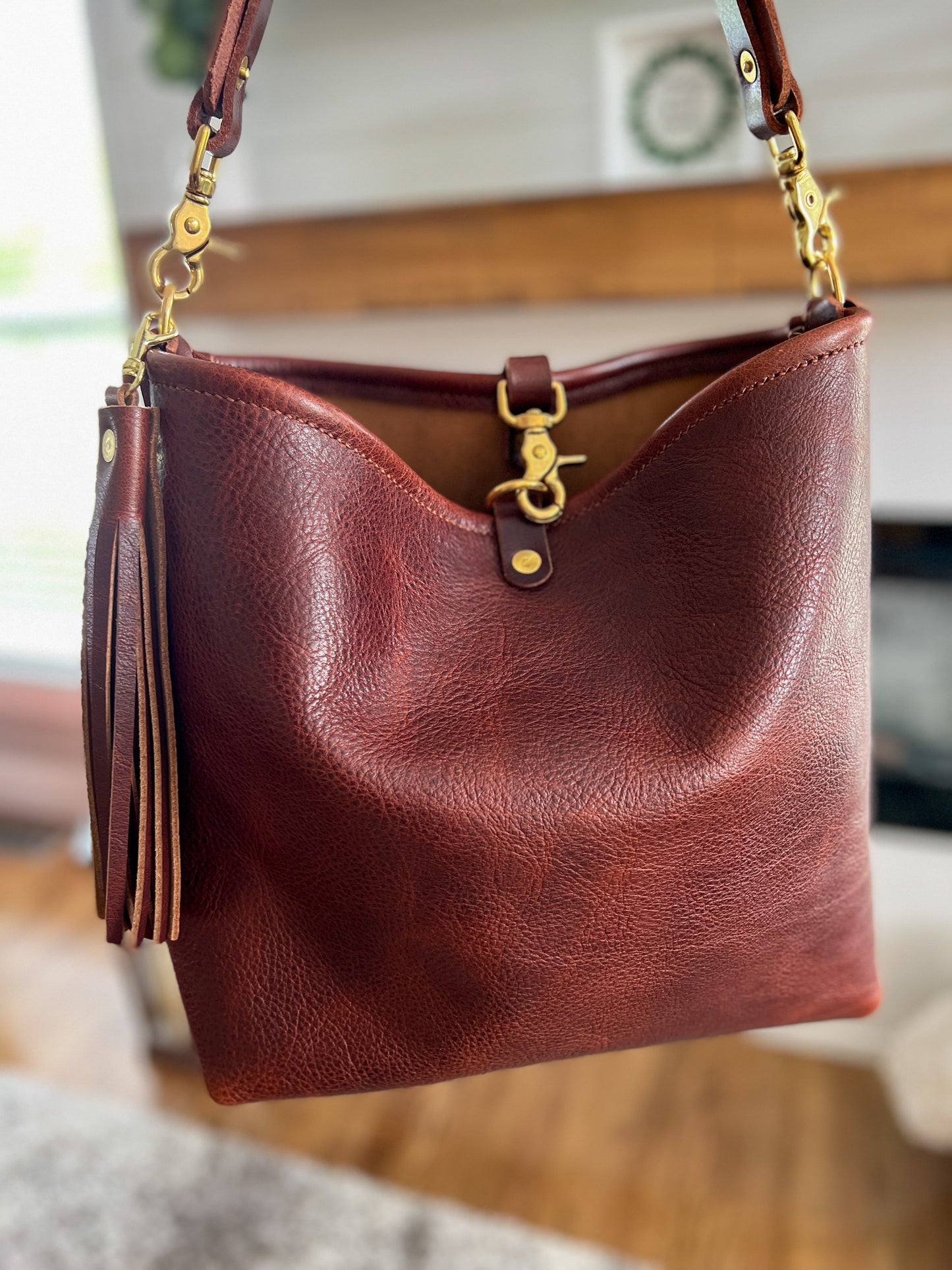 Large Hobo in Cognac