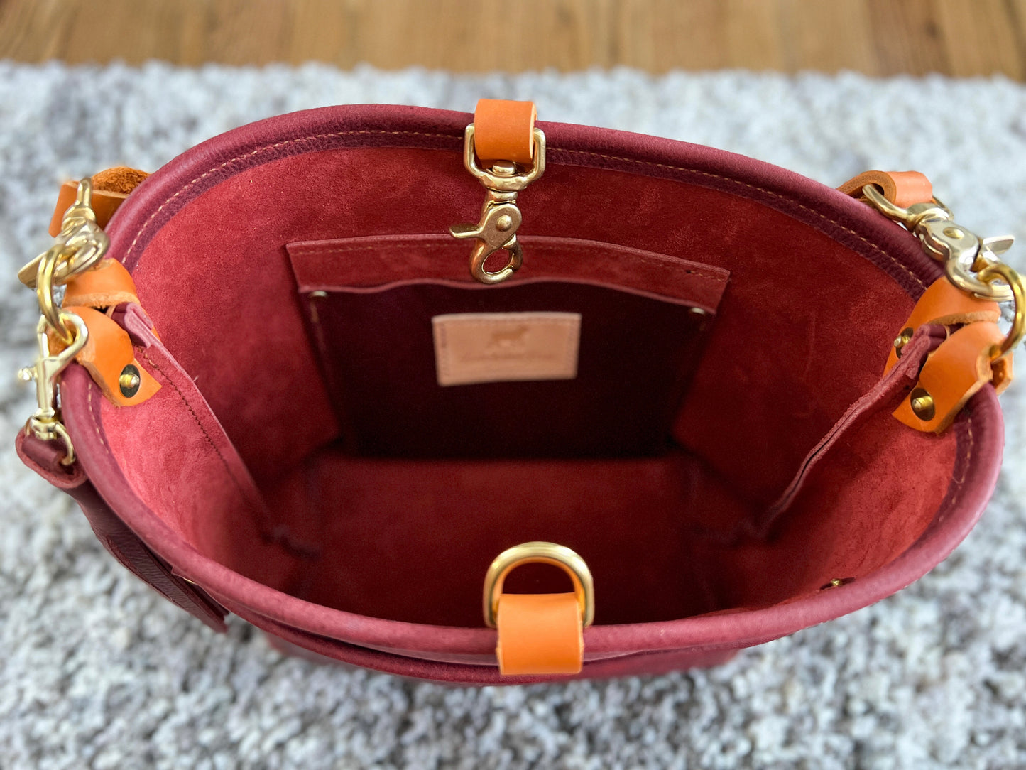 Bennett Bucket “shorty” in Red Kodiak