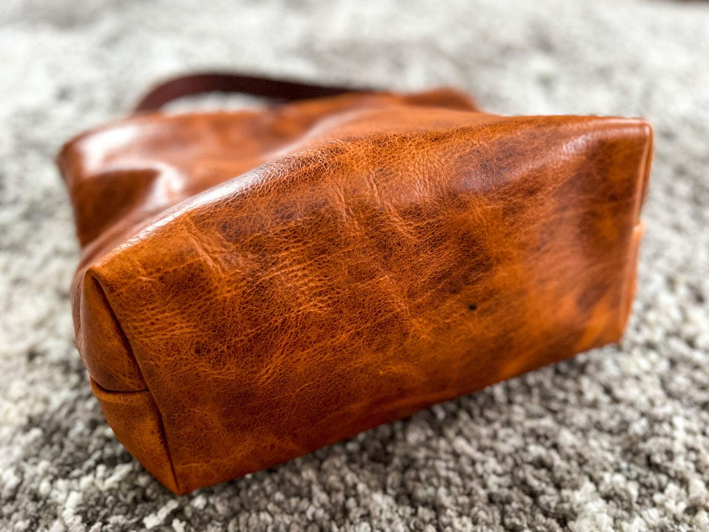 Large Hobo in Maple Glazed Bison