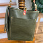 Bennett Bucket in Italian Olive Vachetta Leather