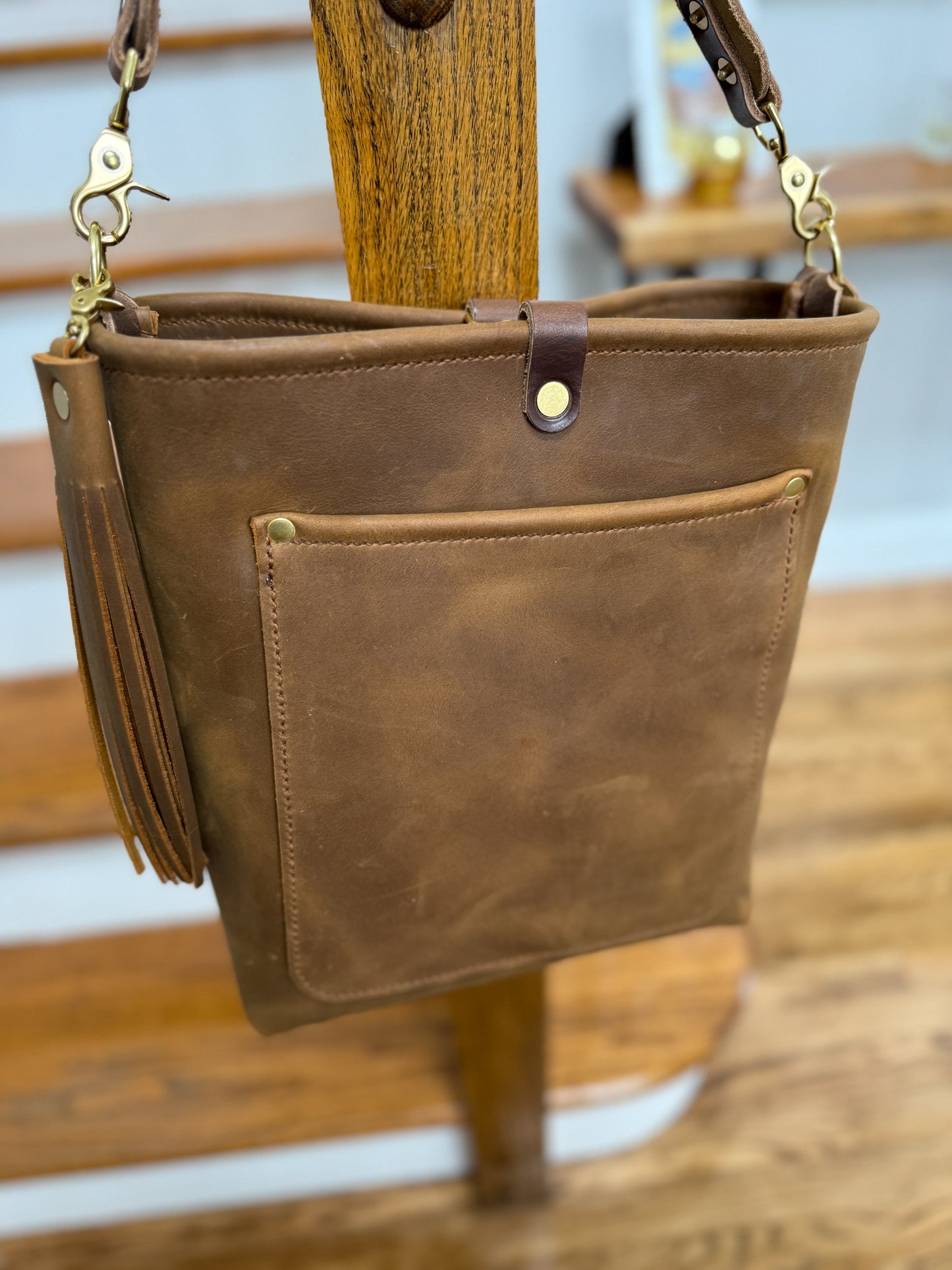 Bennett Bucket in Full Grain Tobacco