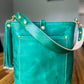 Bennett Bucket in Teal Full Grain Leather