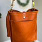 Bennett Bucket in Full Grain Cypress Leather