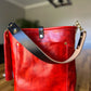 Bennett Bucket in Chili Pepper Full Grain Leather