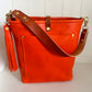 Bennett Bucket in Mandarin Vachetta