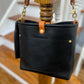 Bennett “shorty” Bucket in Horween Black Pebbled Leather