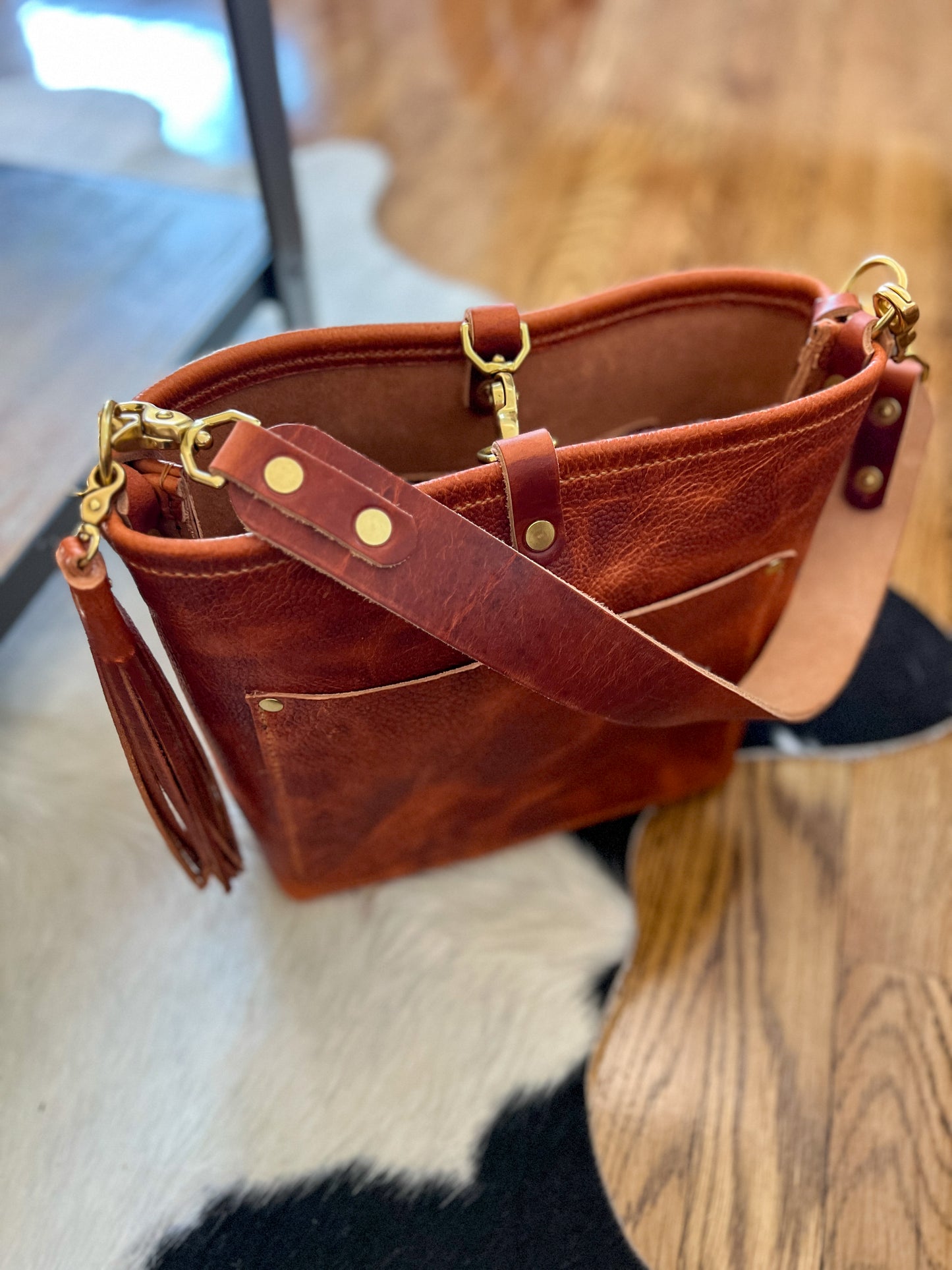 Bennett “shorty” Bucket in Horween English Tan Derby-Special Edition