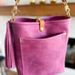 Bennett Bucket in Electric Pink Full Grain Leather