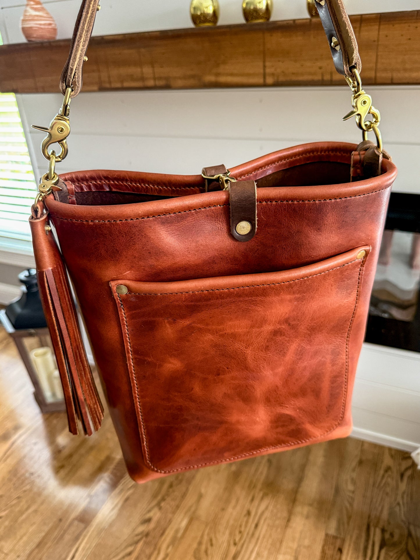 Bennett Bucket in Horween English Tan Derby