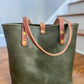 Classic Tote in Olive Italian Vachetta